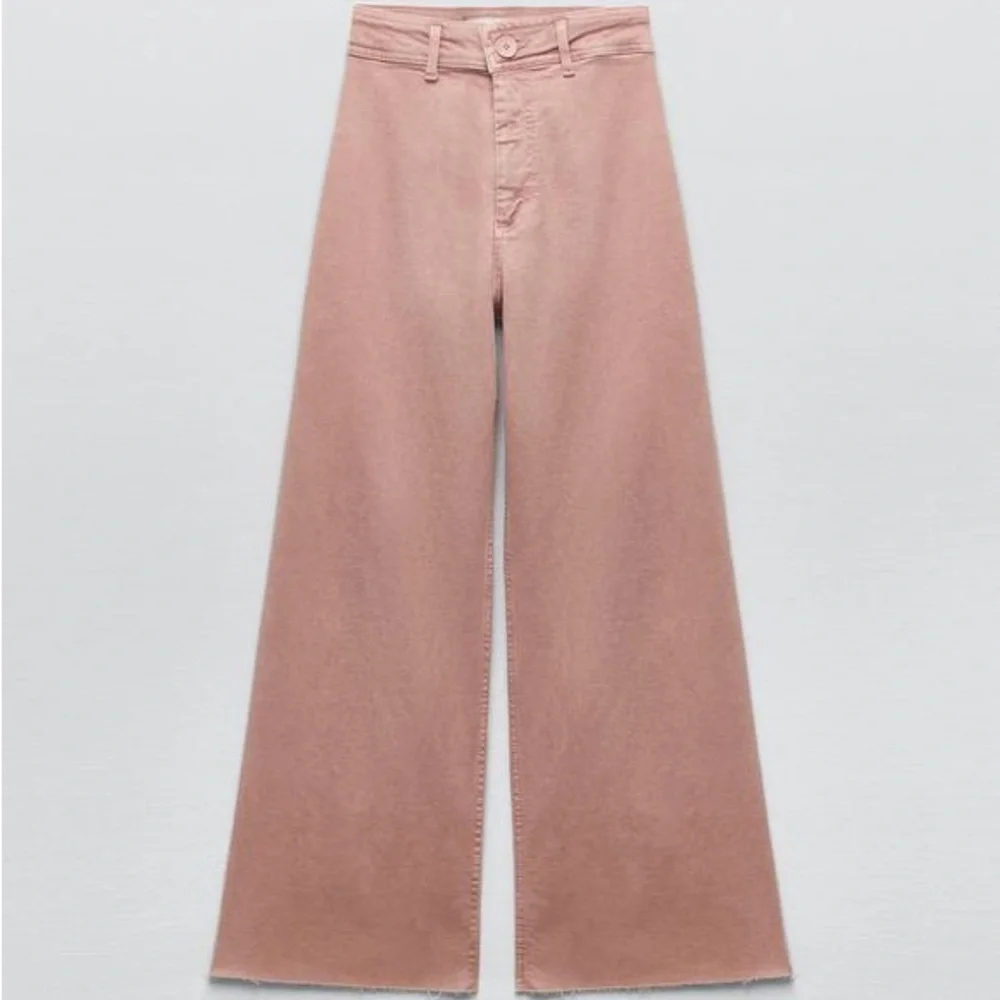 Zara Dusty Pink High Waisted Jeans Size 2 - Picture 7 of 16